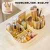 Nricrlus Small Item Storage Large Capacity Desk Organizer for Stationery and Nordic Lipstick Storage Cosmetics Storage Rotating Multifunctional