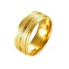 8MM Frosted Stainless Steel Couple Ring - Simple, Fashionable Plain Band Jewelry