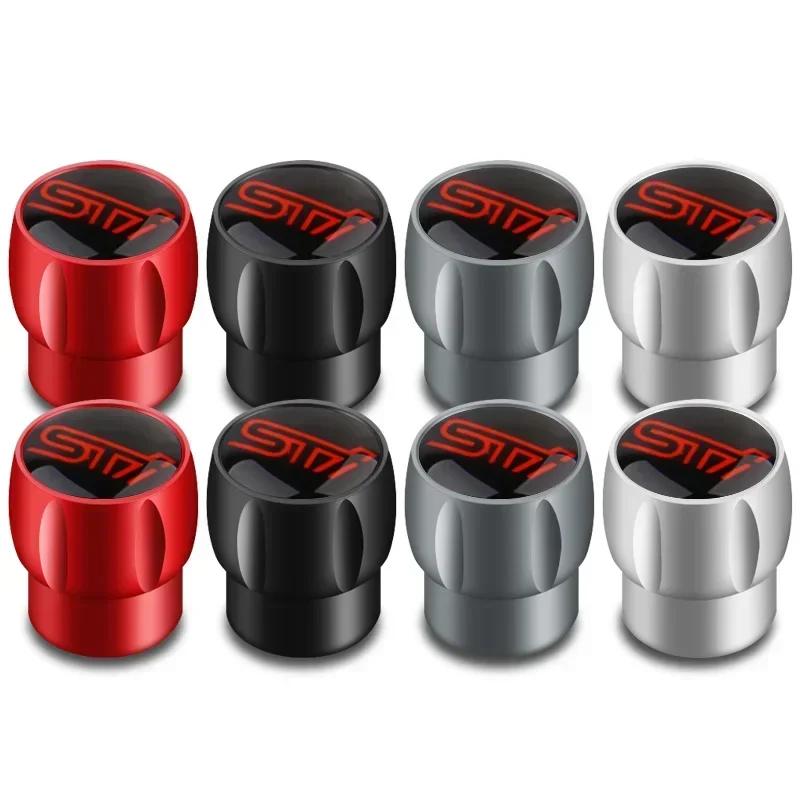 4PCS Car Tire Valve Caps Wheel Stem Air Covers Decoration for Subaru STI XV WRC WRX BRZ FORESTER IMPREZA LEGACY OUTBACK Y17