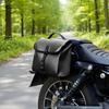 Motorcycle Tail Storage Bag Motorcycle Front Seat Tail Bag Waterproof Leather Rear Hanging Hanging Bag For Phone Card Drinks