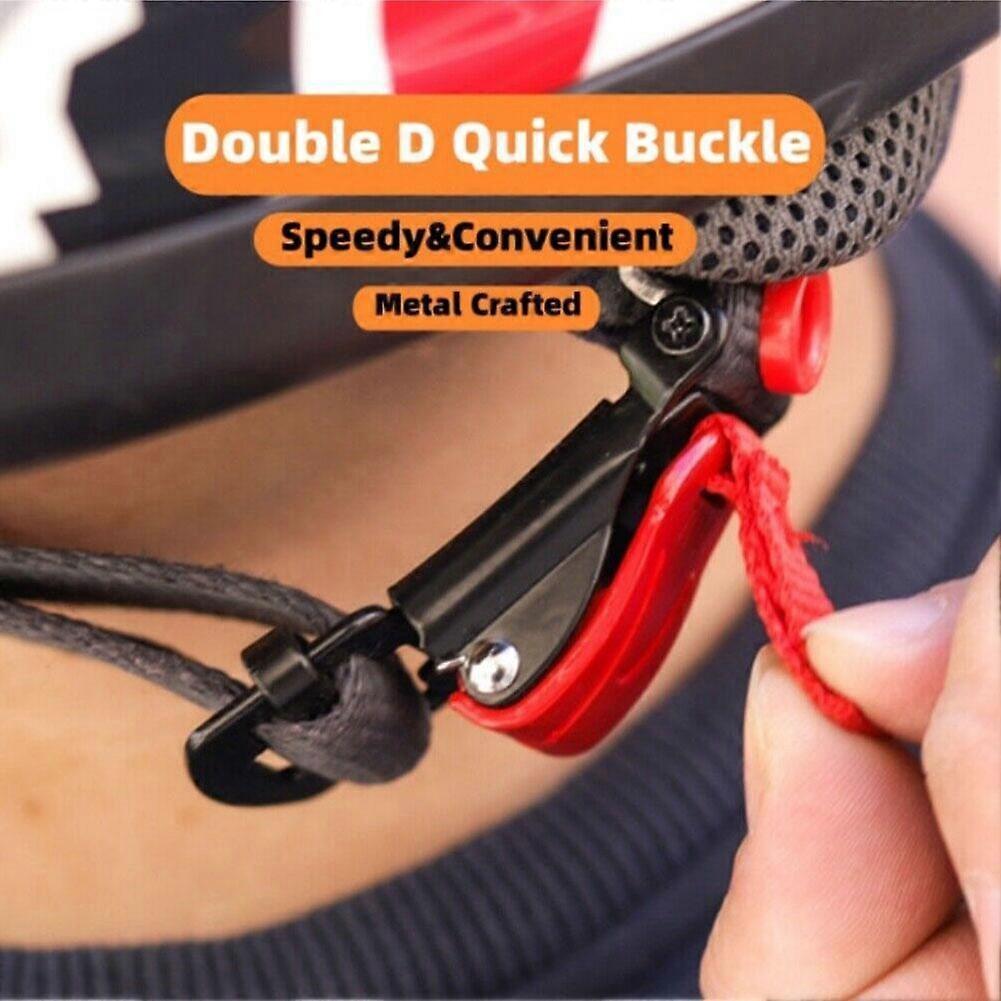 Motorcycle Helmet Buckle Harley Double D Ring Modified Quick Release Buckle Fast Buckle Chin Buckle DIY Simple Convenient