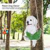 Hochsimulationsharz Gartenlandschaft Tier Schaukel Hund Rasen Figur Dekoration Handwerk