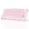 GravaStar Mercury K1 Cute Pink Gaming Bluetooth Customizable RGB Engraved Aluminum 8000mAh Volume US Layout Mechanical Keyboard for Cute Cherry