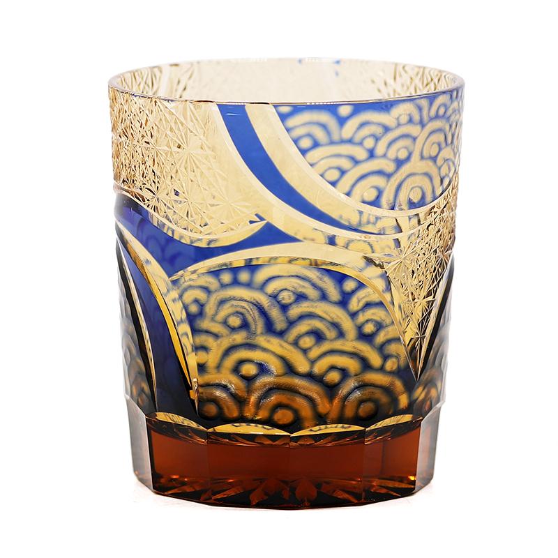 Japanese High Quality Overlay Carving Glass Of  Edo Kiriko Sake Cups  Whiskey Glass Wine Glass With Gift Box