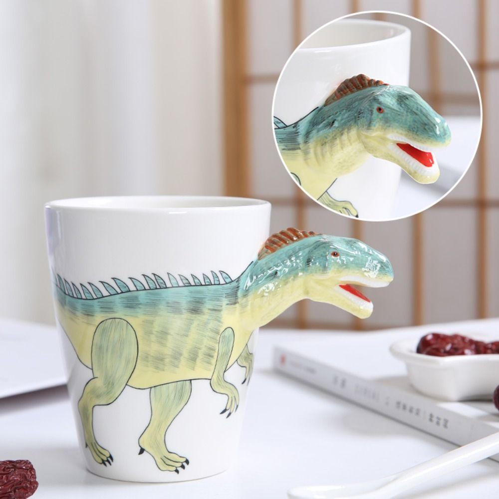 3D Animal Shape Handle Animal Shape Ceramic Cup Hand Painted Animals Mug  Afternoon Tea