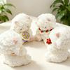 New Cartoon Sheep Plush Toy Cozy Fluffy Knitting Bouquet Sheep Stuffed Animal Doll Lovely Children  Appease Pretty Birthday Gift