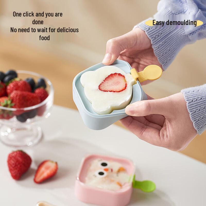 Pinhuaan Moldes de Picolé de Silicone DIY