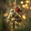 Sasquatch Christmas Ornament 2D Flat Acrylic Hanging Charm Xmas Tree Decoration Festive Gift for Surf Lovers