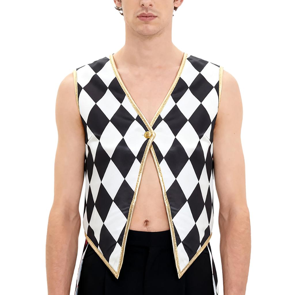 Costume da Domatore di Circo da Donna Senza Maniche Scollo a V Gilet