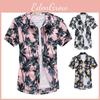 Stylish Men Holiday Short Sleeve T-shirt With Vibrant Hawaiian Floral Patterns