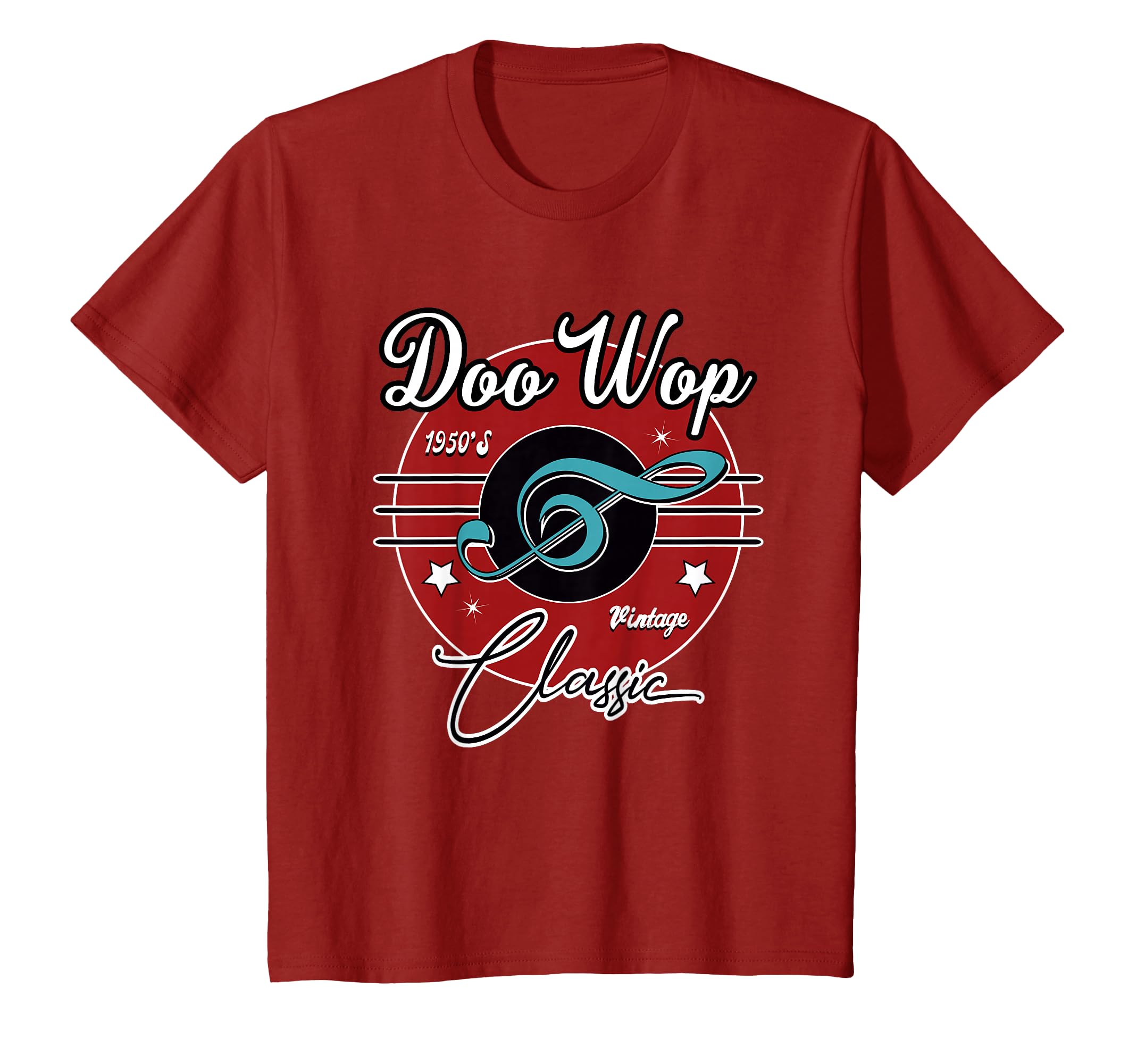 Doo Wop 1950s Retro 50s Clothing Vintage Rockabilly T-Shirt