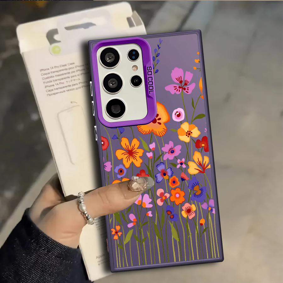 Pretty Flower Phone Cover Case for Samsung Galaxy S25 Note 20 Ultra S21 S23 S24 FE S22 S23 Ultra S25Edge S20 Plus