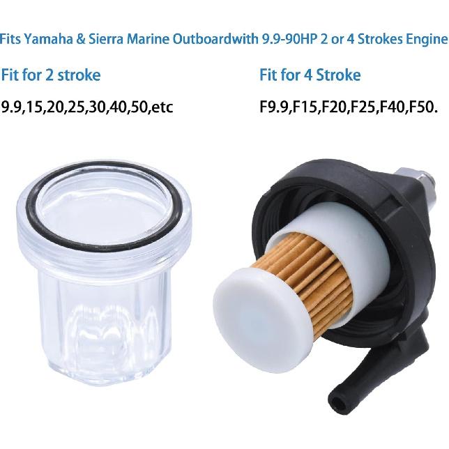 61N-24560-00-00 Fuel Filter for Outboard Motor 9.9HP 15HP 20HP 25HP 30HP 40HP 55