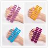 Pure color glitter nail polish sticker Korea Glitter gradient nail polish sticker CS001 - 050