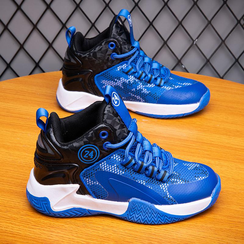 2025 New Spring Boys Sports Leisure Children's Shoes Trendy Fashion Basketball Shoes Middle and Older Children's Student Sneakers