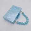 New Wedding Acrylic Beaded Wrist Handbag Clutch Dress Fashion Evening Bag Pearl Itabag Crossbody Bags Handbags Luxury Women Hand