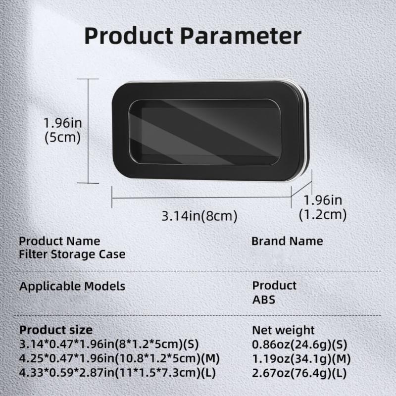 Magnetic Lens Filter Storage Case Protective Organizers for Pocket 3 Camera Accessories