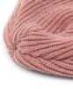 Eondeokeonteulol Winter Short Beanie Ribbed Knit Logo Embroidery Unisex Beanie Hat Beanie / Original Script / Pink