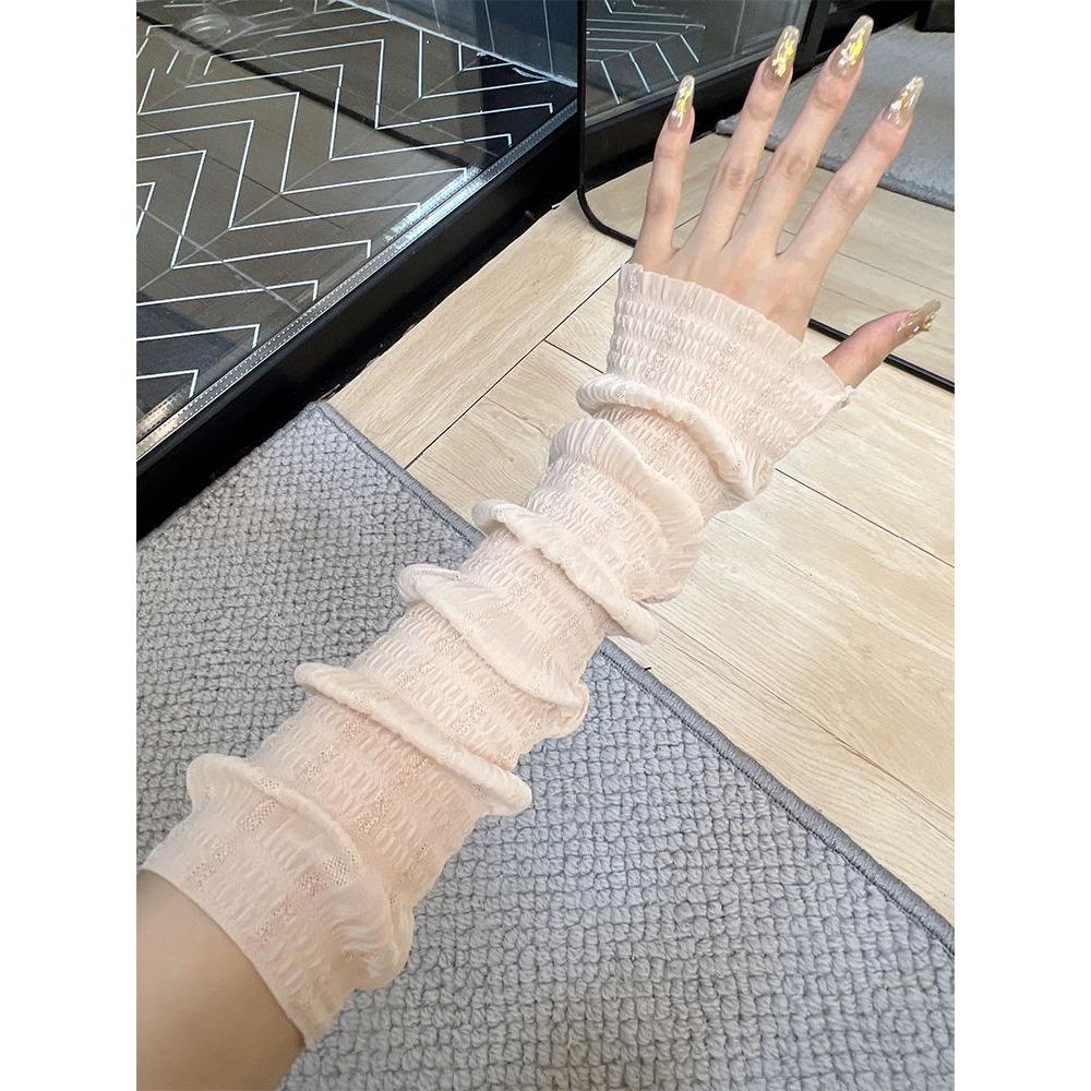 Sunscreen Sleeves Fashion Sunscreen Sleeves Women's Summer Outdoor Gloves Breathable Hand Sleeves Riding Driving Arm Sleeves