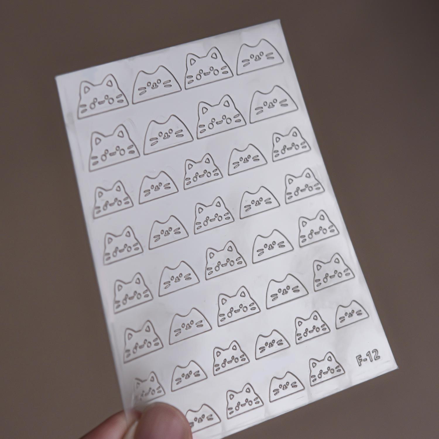 

Tomoni Little Pony Nail Art Template Stickers - French Manicure Auxiliary Tool