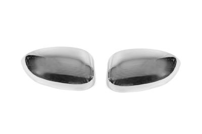 Covers for Mirrors (2 Pcs, Stainless Steel, Carmos) for Fiat 500/500L