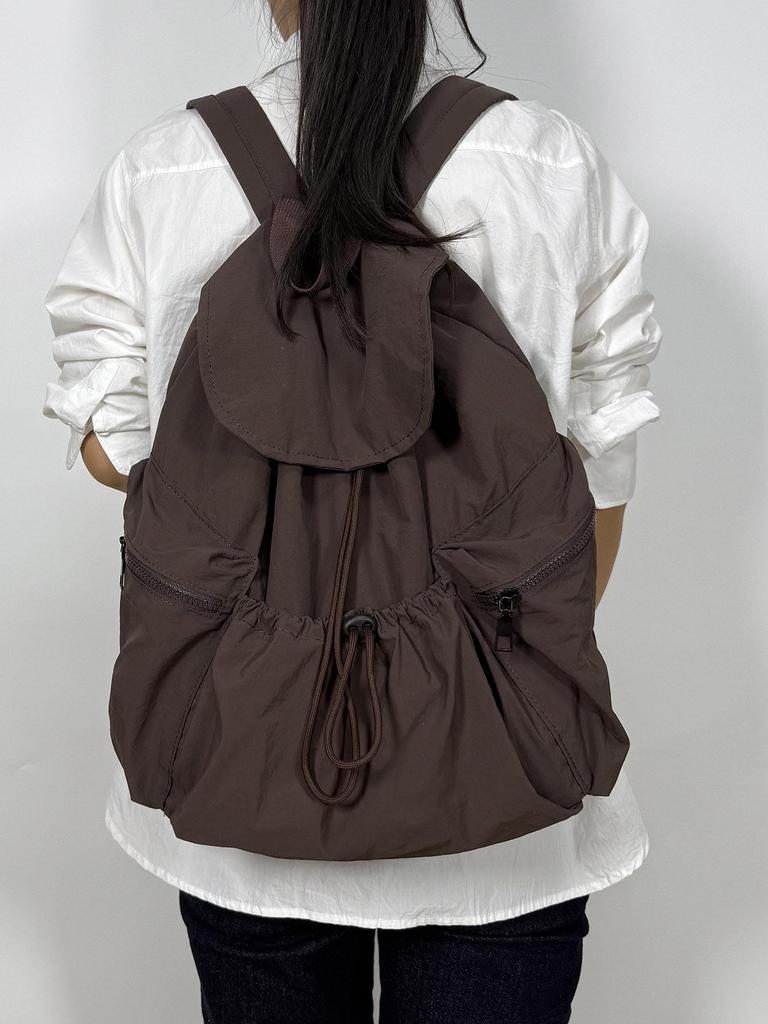 Fashionable Unisex Drawstring Backpack: Practical, Large-Capacity, Lightweight, Washable Fabric, Ideal for Casual Use.