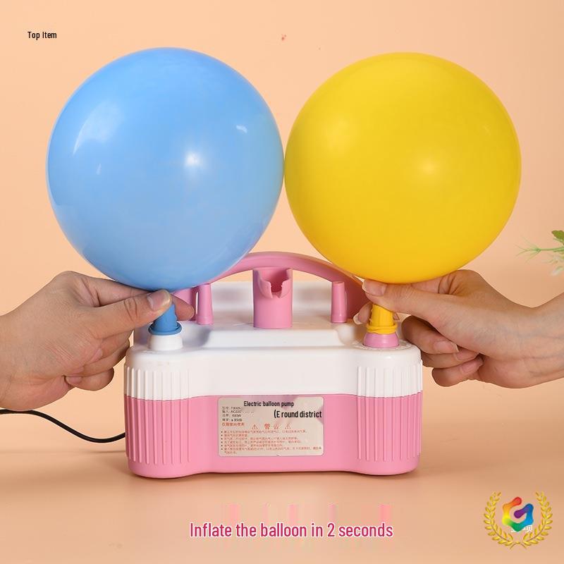 Dual-Nozzle Electric Balloon Inflator for Festival Decor