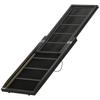 Faltbare Hundetreppe aus Holz mit rutschfester Oberfläche und seitlichem Griff, 43x165x6,5cm, Schwarz