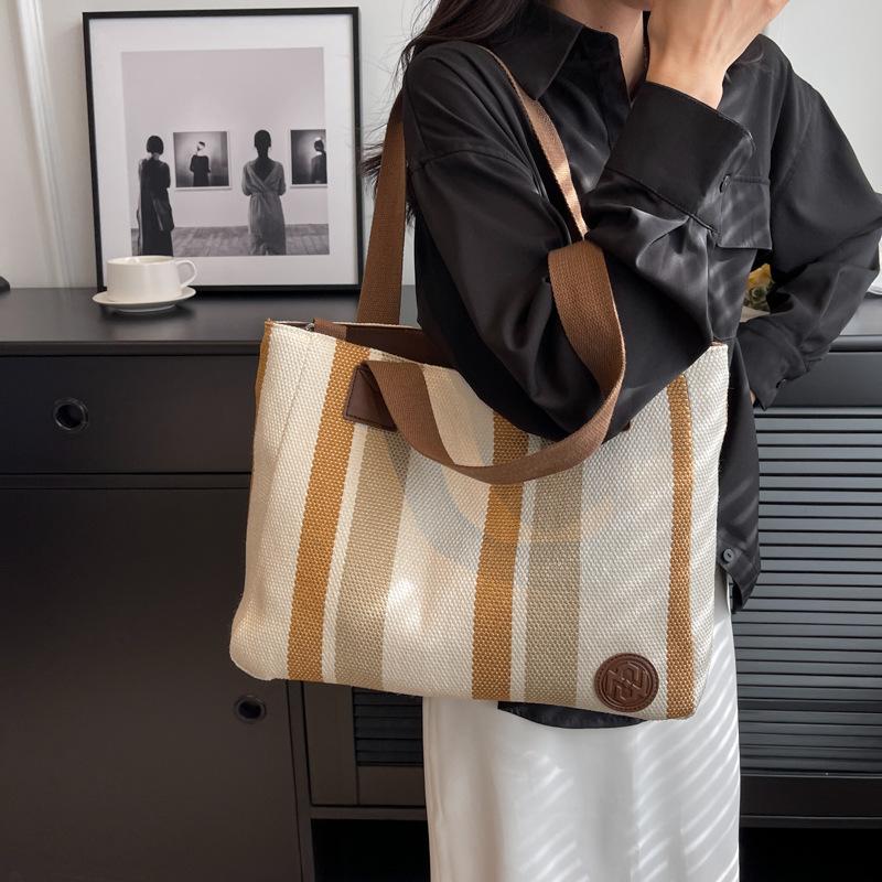 Pendler-Tasche Damen-Großraumtasche Neue lässige College-Studenten-Klassentasche Canvas-Umhängetasche