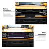 Front Grill Mesh Grille Erts Cover Frame Trims Kit For Ford Bronco 21+ Purple