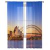 Sydney Dusk Bridge Sea Tulle Curtains for Bedroom Hall Living Room Decor Chiffon Curtain for Balcony Kitchen Home Drapes