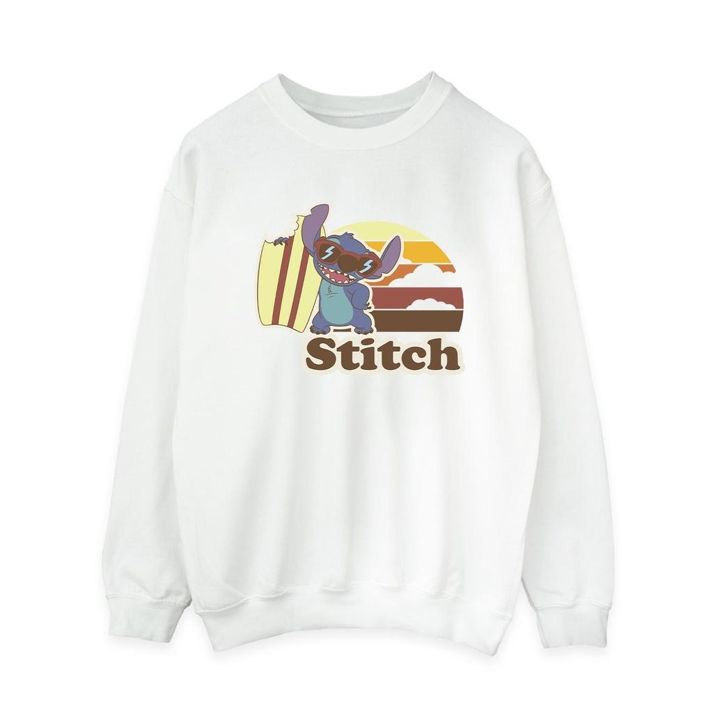 Disney Womens/Ladies Lilo And Stitch Bitten Surfboard Sweatshirt