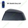 For Tesla Model Y -2026 Juniper Side External Rearview Mirror Carbon Pattern Cover Lower Caps Bottom Shell Frame Replacement
