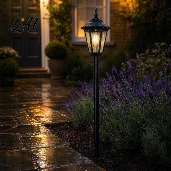 Energy Saving Outdoor Light Solar Vintage Garden Stake Light Motion Sensor Pathway