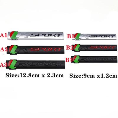 1Pcs 3D Metal R SPORT Logo Car Rear Trunk Side Fender Emblem Badge Sticker Decals for J-ag//uar R-SPORT F-PACE XJ XE XF Auto Accessories
