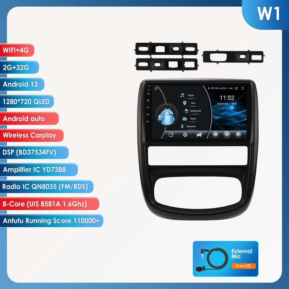 

Ossuret Intelligent Android Car Radio Player audio for Renault Duster 2010 - 2015 Nissan Terrano 3 2014-2022 wireless Carplay 2din GPS Multimedia W1 8Core 2G 32G