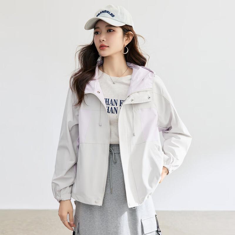 Женская ветрозащитная куртка с капюшоном TERRE BLEUE M