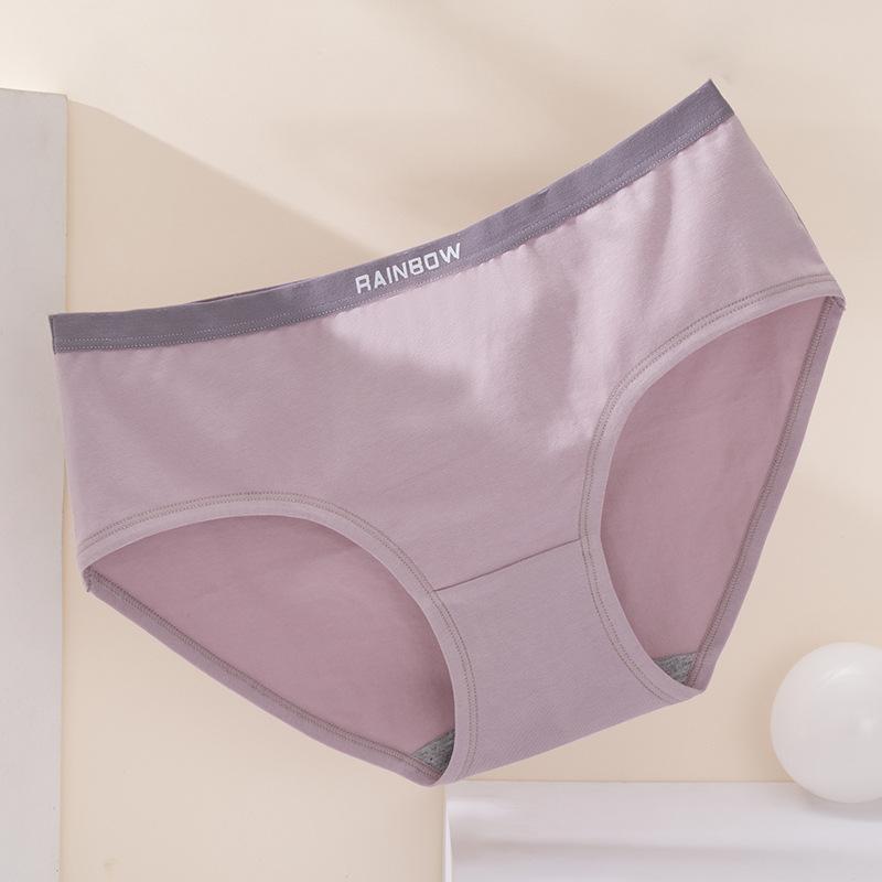 

Женские трусики No Trace Большие размеры Нижнее белье Средняя талия Графитовые антибактериальные треугольные трусики L светло-фиолетовый