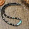Emperor Stone Beaded Men's Collarbone Necklace: Stylish European & American Hip Hop Abacus Bead Chain