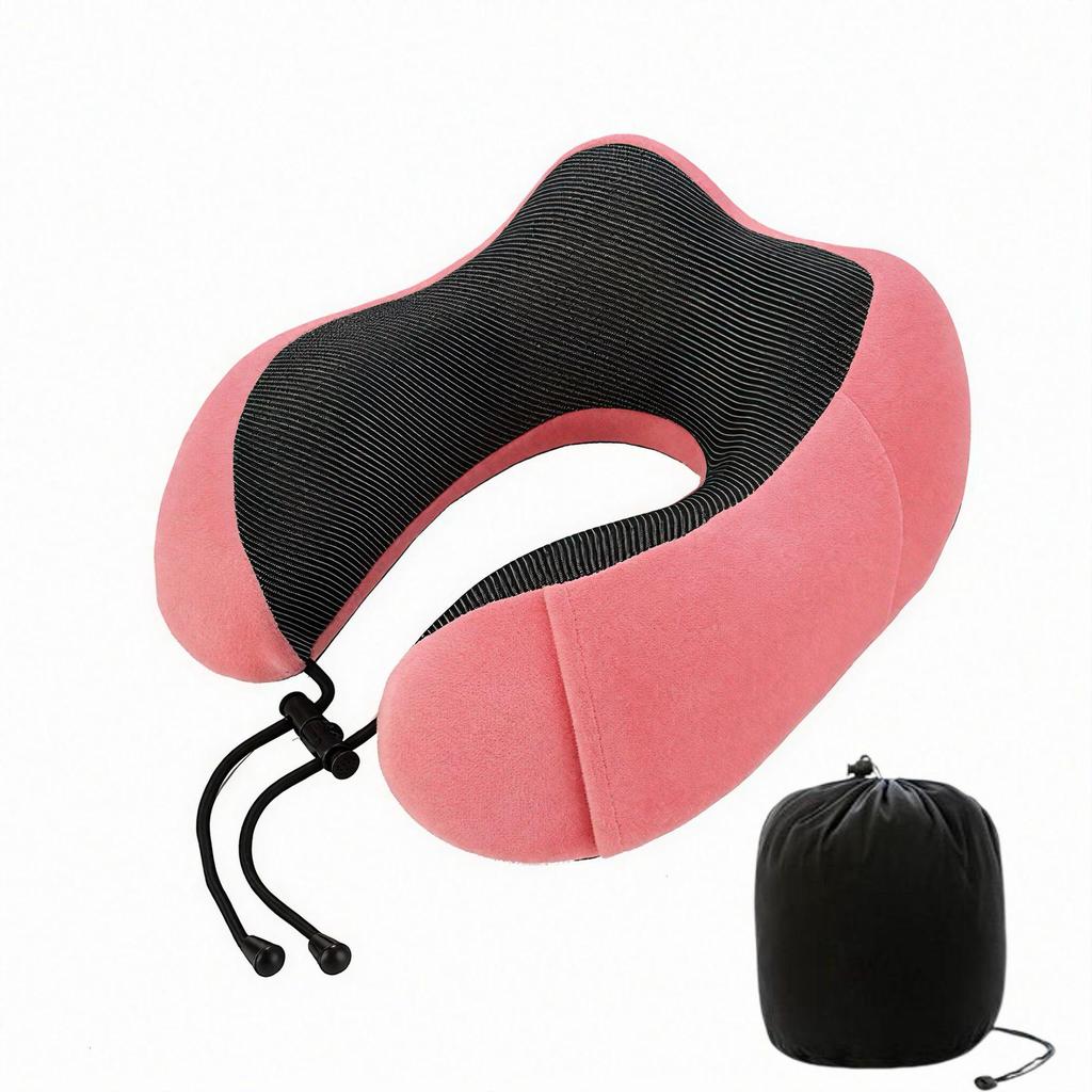 Memory Foam U-Shaped Neck Pillow for Travel & Airplane