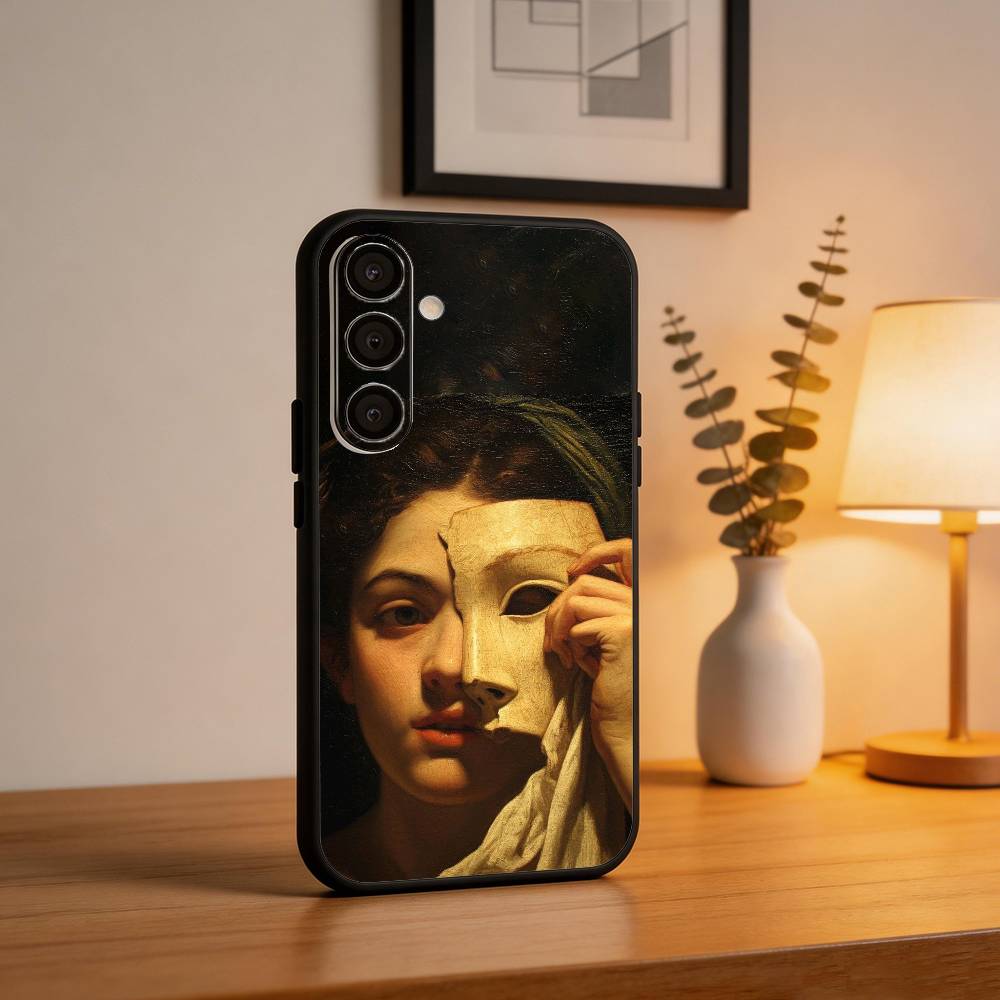 C-Caravaggio P-Paintings Phone Case For Samsung A73,72,71,A52,51,40,41,A22,A32,31,A13, Soft Black Shell Samsung a12