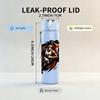 1PC Fierce Tiger Head Wild Animal Pattern 750ml Color Plastic Sports Water Bottle Leakproof Flip Straw Lid Suitable for Sports Office Home Use