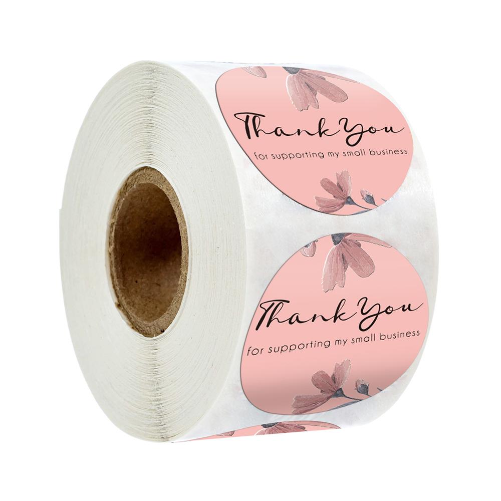 50-500pcs Thank You For Your Purchase Sticker Seal Label My Small Business Handmade Package Stationery Sticker Gift Scrapbook