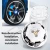 AGLNX1 4pcs Hub Led Lights Cap Car Floating Illumination Wheel Center Covers Caps For VW Golf4/6/7 Toutan Passat Tiguan Polo
