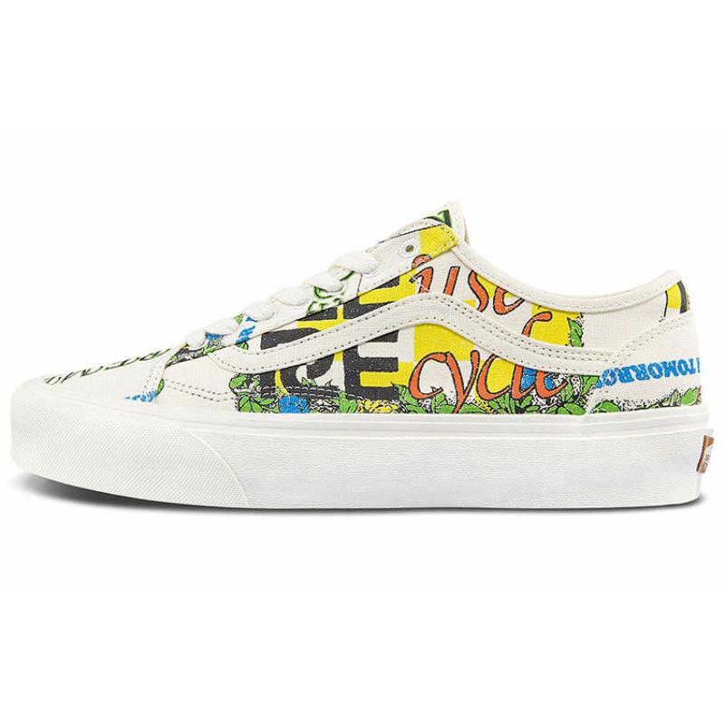 

Vans Old Skool Eco Theory Tapered White Yellow Black Vans VN0A54F4ARG 36