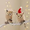 Fellige Imitation Eule - Weihnachtsgeschenk, Dekoration für den Weihnachtsbaum, Hängeobjekt, Figur, Cartoon-Figur