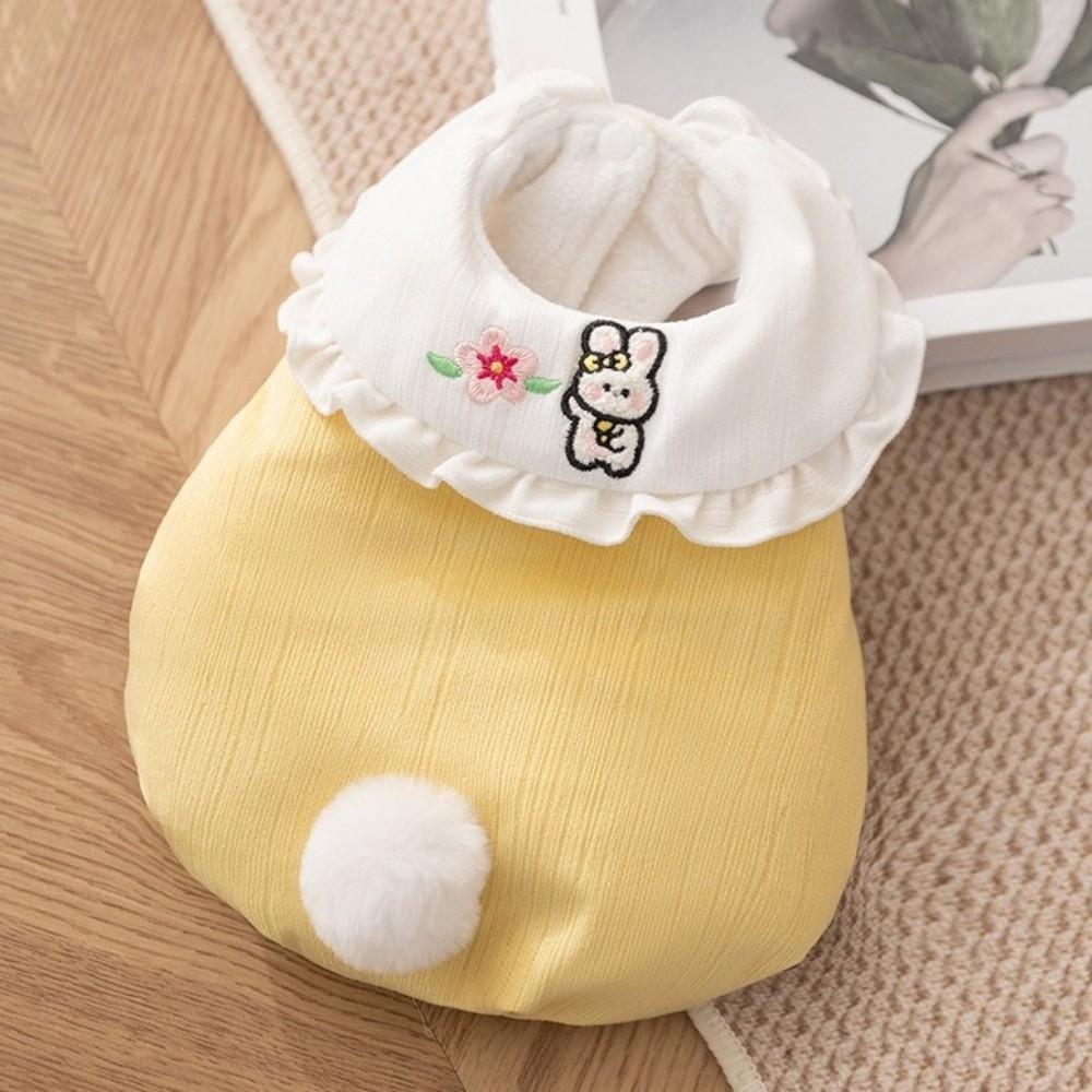 Tail-shaped Dog Rabbit Collar Vest Cartoon Winter Down Jacket Cute Dog Warm Coat  Autumn Winter