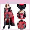Verführerisches Halloween-Vampirkönigin-Kostüm für Damen, ideal für Partys und Kostümfeste