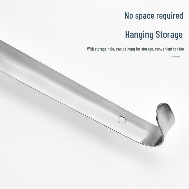 Stainless Steel Long-Handle Shoehorn