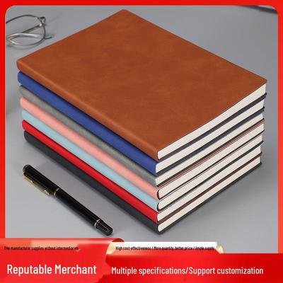 A5 Geschäftsnotizbuch aus Schaffellleder - Retro Weicheinband Tagebuch & Planer